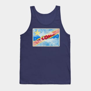 Democratic Republic of the Congo vintage style retro souvenir Tank Top